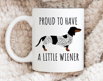 Piebald Dachshund Mug, Dachshund Coffee Mug, Piebald Dachshund Gifts, Dachshund Coffee Cups, Funny Dachshund Mug, Daschund Mug, Doxie Mug