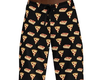 Pizza Pajama Pants, Men's Pizza Pajamas, Pizza PJ Pants, Pizza Pajama Bottoms, Pizza PJs, New York Pizza Pajamas, Pizza Lover Gift for Men