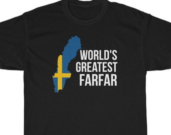 Farfar Shirt, Swedish Tshirt, Farfar Tshirt, Swedish Shirt, Swedish Tee, Farfar Gifts, Sweden T Shirt, Swedish Grandfather Shirt