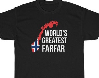 Farfar Shirt, Norwegian Tshirt, Farfar Tshirt, Norwegian Shirt, Norwegian Tee, Farfar Gifts, Norway T Shirt, Norwegian Grandfather Shirt
