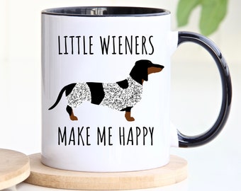 Piebald Dachshund Mug, Dachshund Coffee Mug, Piebald Dachshund Gifts, Dachshund Coffee Cups, Funny Dachshund Mug, Daschund Mug, Doxie Mug