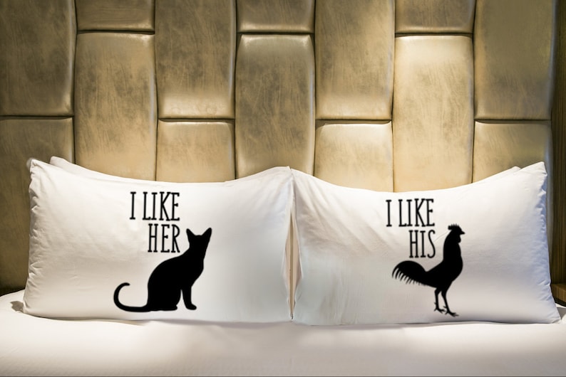 Funny Pillow Covers Funny Pillowcases Couples Gift Set Etsy