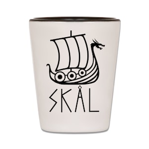Viking Shot Glass, Swedish Shot Glass, Viking Shot Glasses, Sweden Shot Glass, Scandinavian Shot Glasses, Swedish Gift Items, Skal Glasses