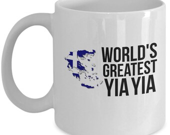 Yia Yia Mug, YiaYia Mug, Yaya Mug, Yia Yia Coffee Cup, Gifts for Yia Yia, Greek Grandmother, Greek Grandma, Best Yaya Ever, YiaYia and Papou
