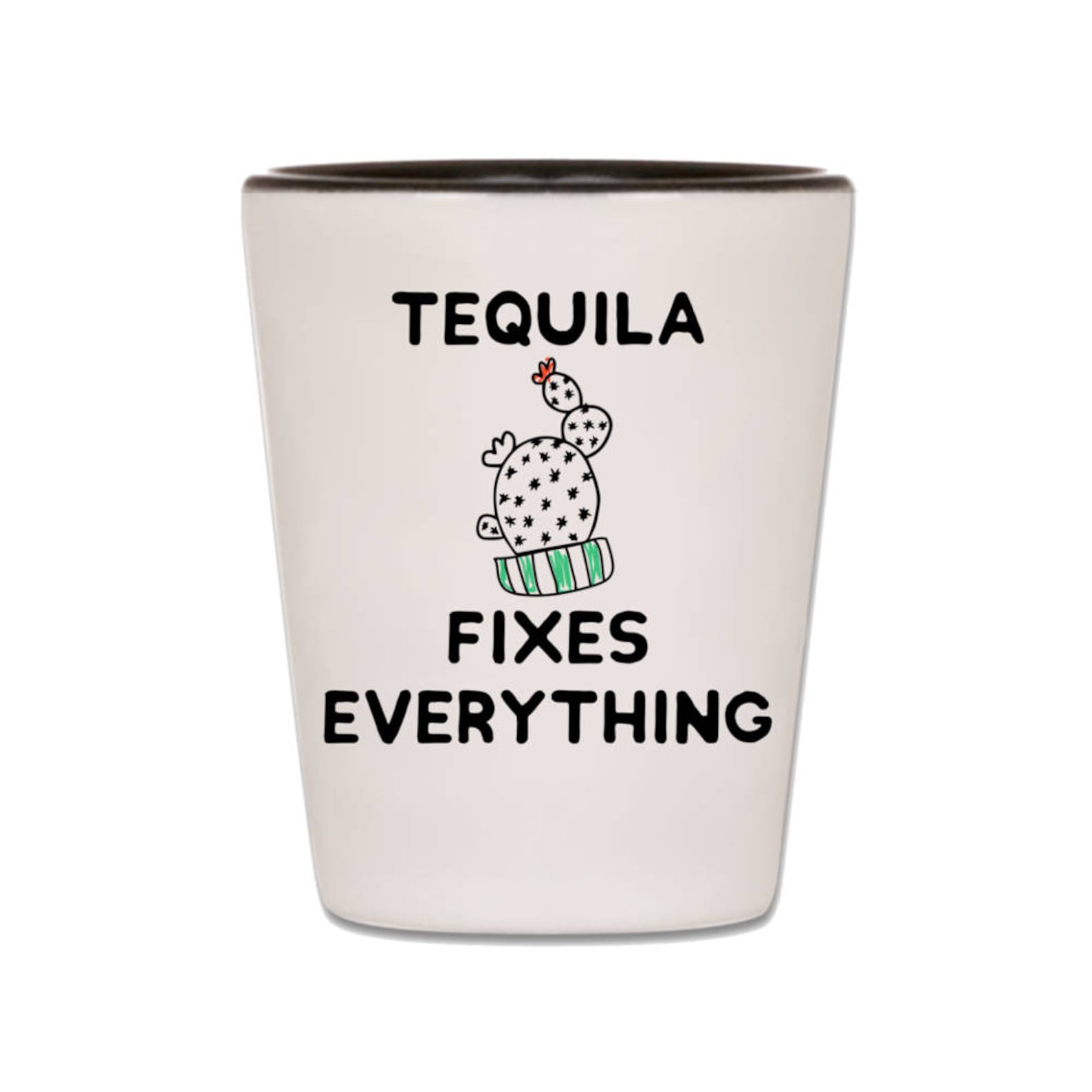 Tequila Shot Glass Tequila Shot Glasses Cactus Shot Glasses Etsy