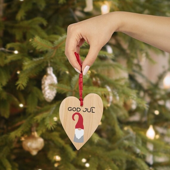 Swedish Wooden Heart Ornaments