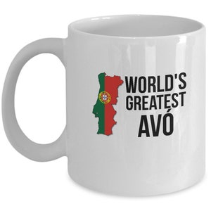 Avó Mug, Portuguese Grandmother Coffee Cup, Avó Coffee Mug, Avó Cup, Portuguese Grandma Mug, Best Avó Ever, Avó Gifts, Portuguese Coffee Mug