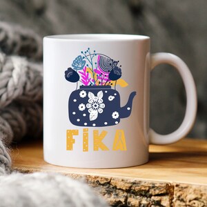 Fika Coffee Mug, Fika Mug, Fika Swedish Mug 11 oz, Fika Coffee Cup, Swedish Fika Mug, Fika Cup, Fika and Hygge, Swedish Mug, Swedish Cup