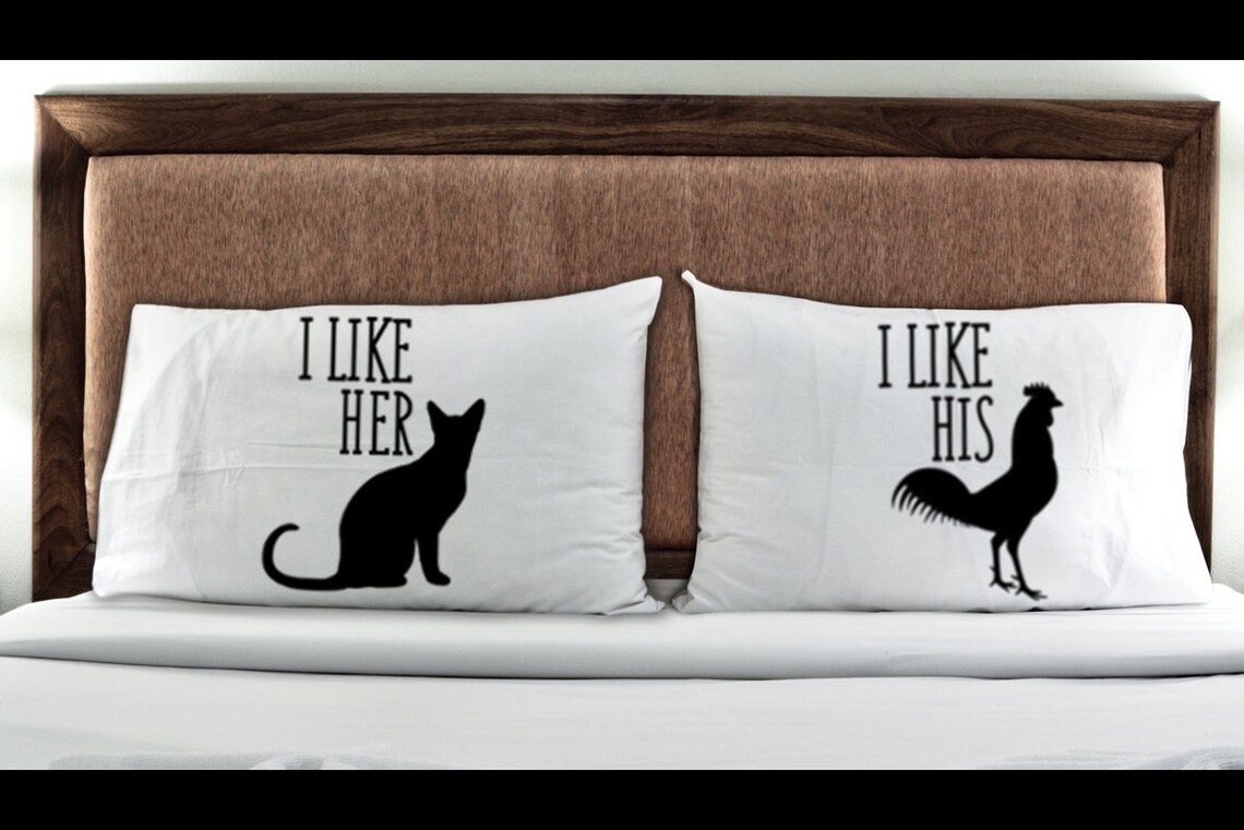 Funny Pillow Covers Funny Pillowcases Couples Gift Set Etsy
