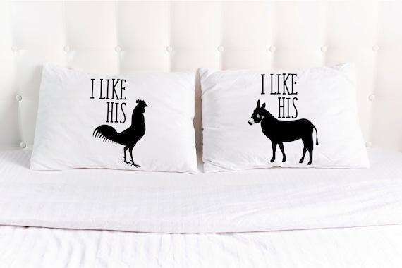 Funny clearance couples pillowcases