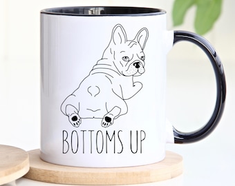 16 oz Travel Coffee Mug French Bulldog Yoga