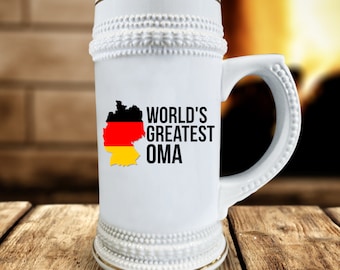 Oma Beer Mug, Oma Beer Stein, Oma Mug, Oma Gifts, Oma and Opa Gifts, Best Oma Ever, German Grandma Gift, German Grandmother Gift, German Oma