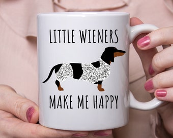 Piebald Dachshund Mug, Dachshund Coffee Mug, Piebald Dachshund Gifts, Dachshund Coffee Cups, Funny Dachshund Mug, Daschund Mug, Doxie Mug