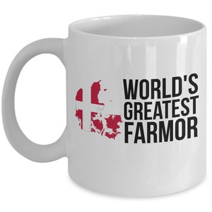 Farmor Mug - Danish Coffee Cup - Danish Coffee Mug - Denmark Coffee Mug - Danish Mug - Danish Gifts - Danish Cup - Danish Christmas Gifts