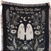 Til Death Blanket: Ghosts Woven Throw, Unique Spooky Couple Gift, Funny Wedding Anniversary Valentines Present, Halloween Goth Kawaii Cute