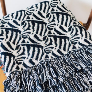 Zebra Print Blanket: Throw Blanket for Animal Print Decor, Gift For Animal Lover, Maximalism, Black and Off White, Unique & Whimsical