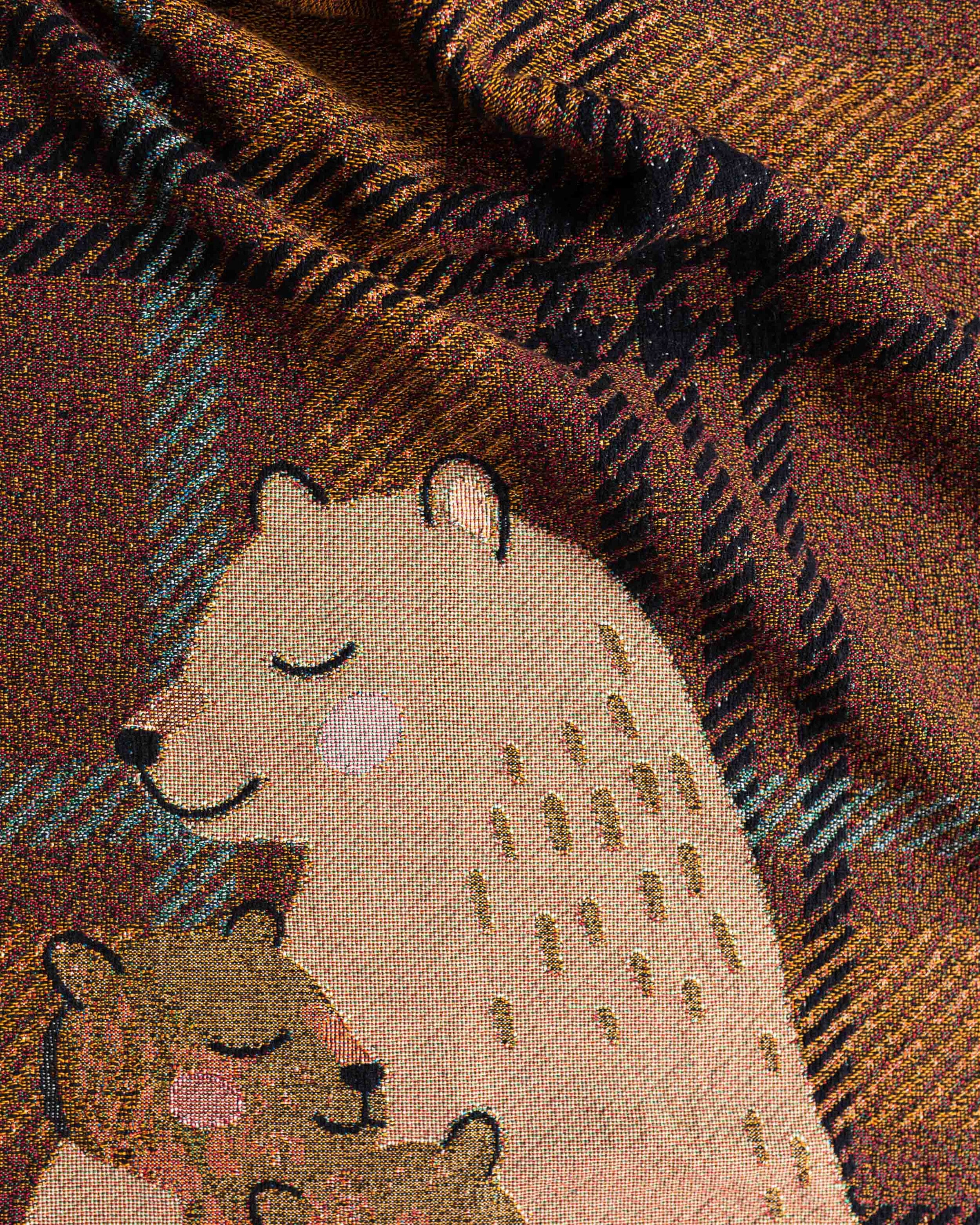 Gift for Dad Blanket: Fathers Day Present from Kids, Papa Bear Woven Throw, Unique Thoughtful Meaningful Birthday, Personalized Custom Idea