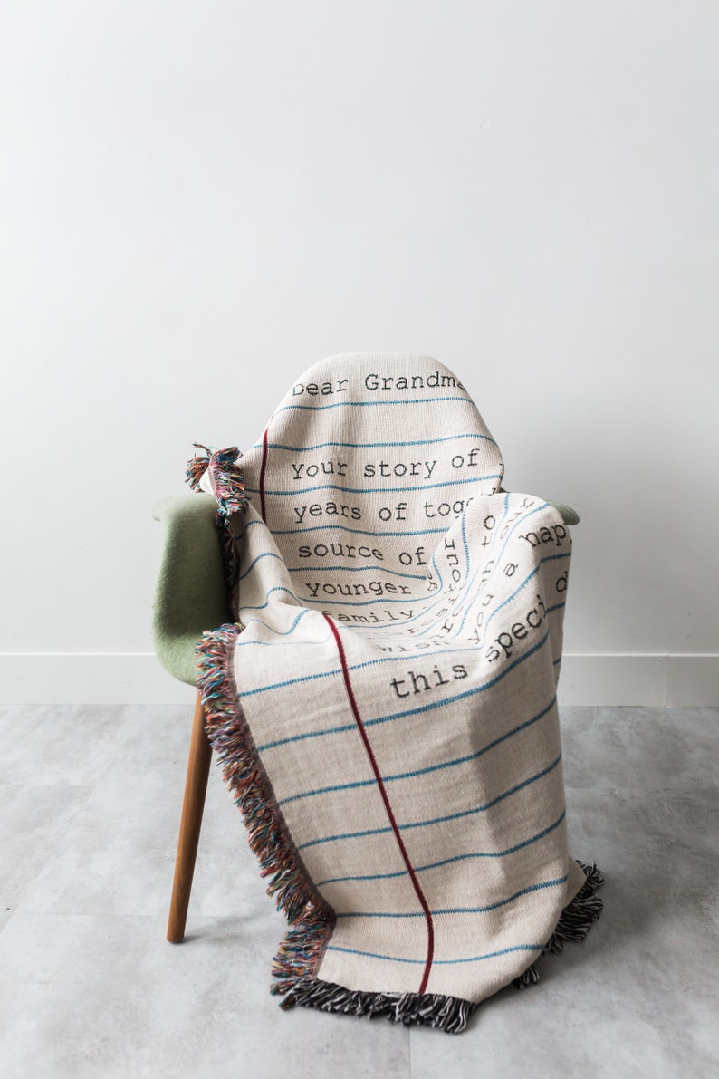 Personalized Gift Love Letter Blanket Christmas Gift Etsy Canada