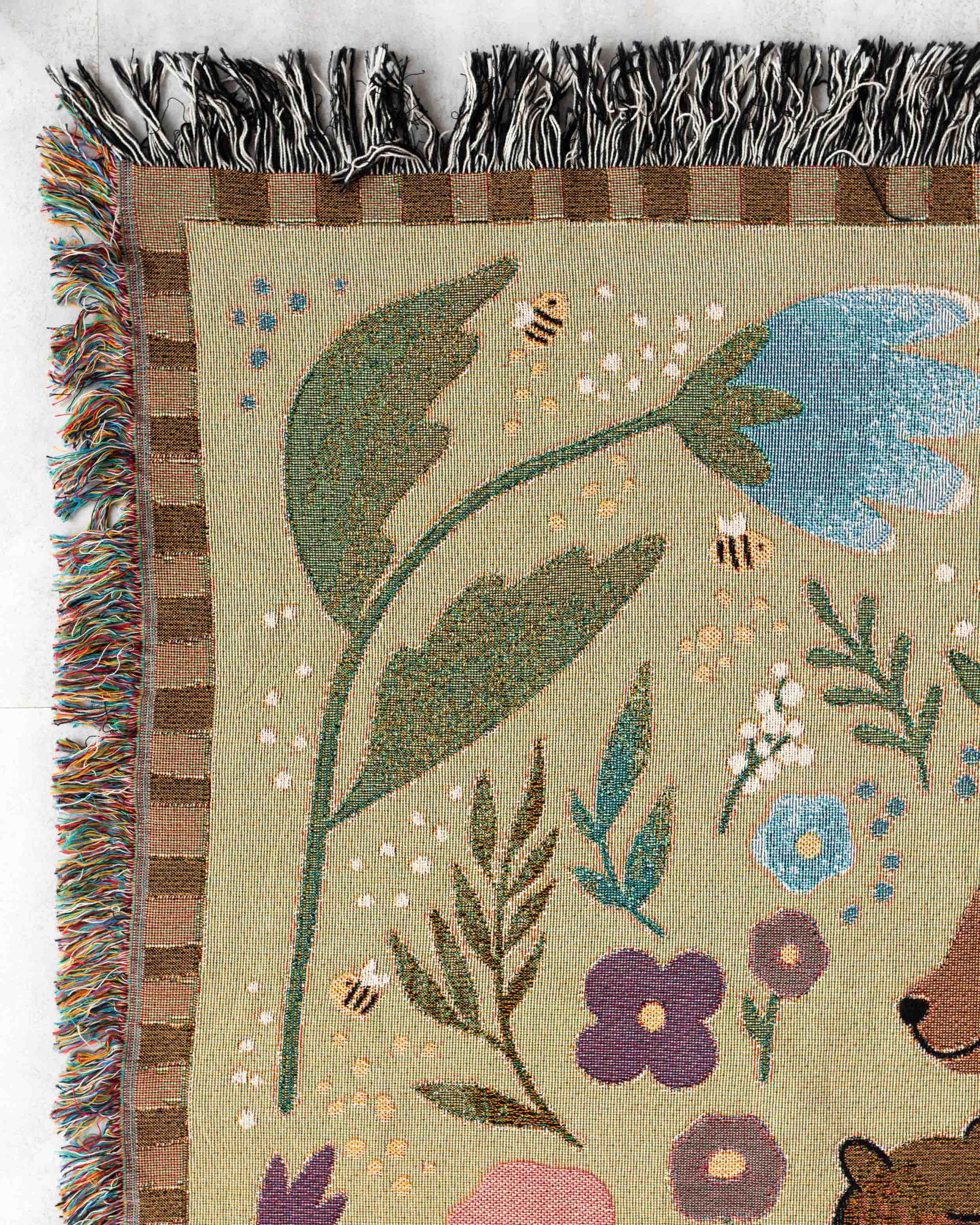 Mothers Day Gift: Mama Bear Blanket, Present for Mom from Kids, Unique Thoughtful Birthday Christmas, Personalized Custom Woven Throw