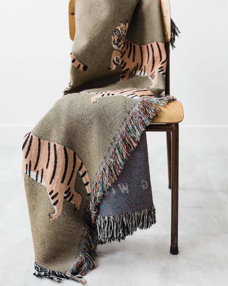 Frankie Print Co Throw Blanket