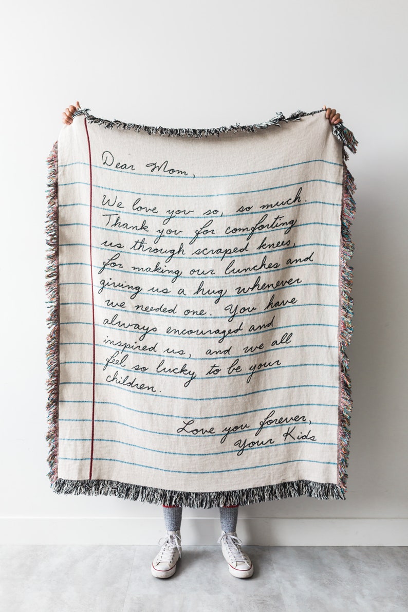 Love Letter Blanket: Personalized Mother's Day Gift Woven image 0