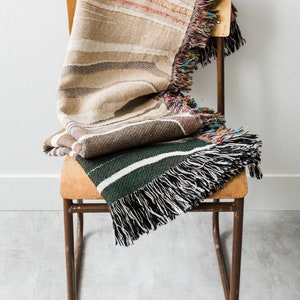 Earth Tones Marble Blanket: Woven Cotton Throw, Unique Abstract for Boho Home Decor, Rust Terracotta Burnt Orange Colorful, Gift for her image 7