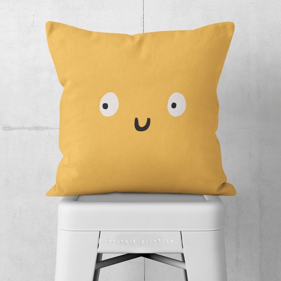 cute yellow throw pillows