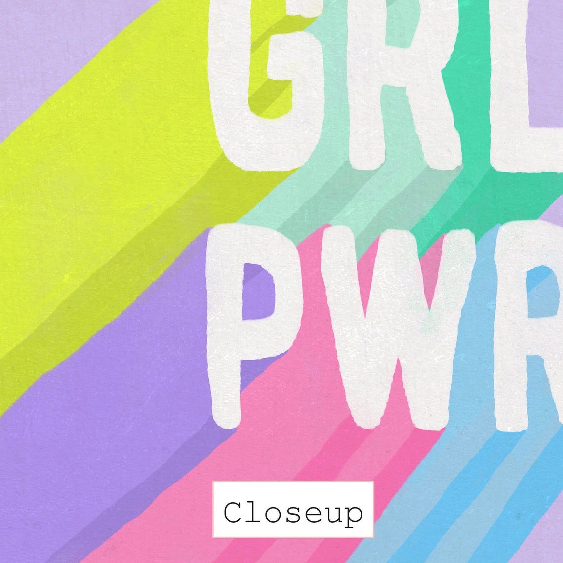 GRL PWR Printable: Girl Power Art Print Feminist Art for | Etsy