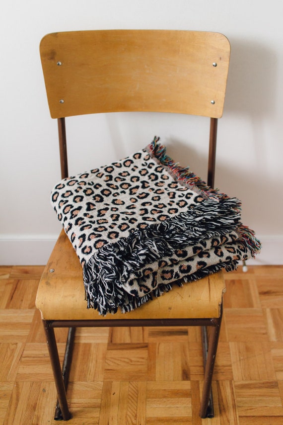 leopard print blanket 100