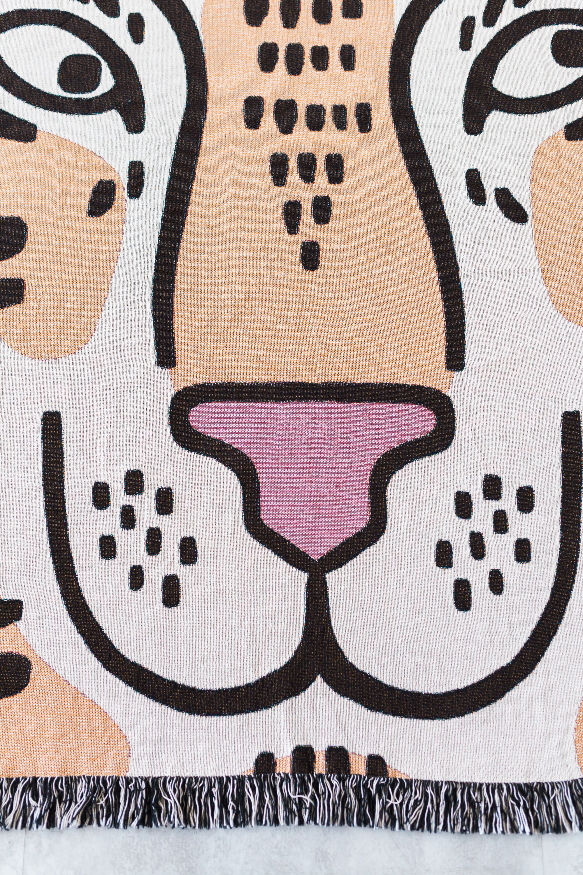 Tiger Throw Blanket: Woven Cotton Throw, Cute & Funny Gift for Animal ...