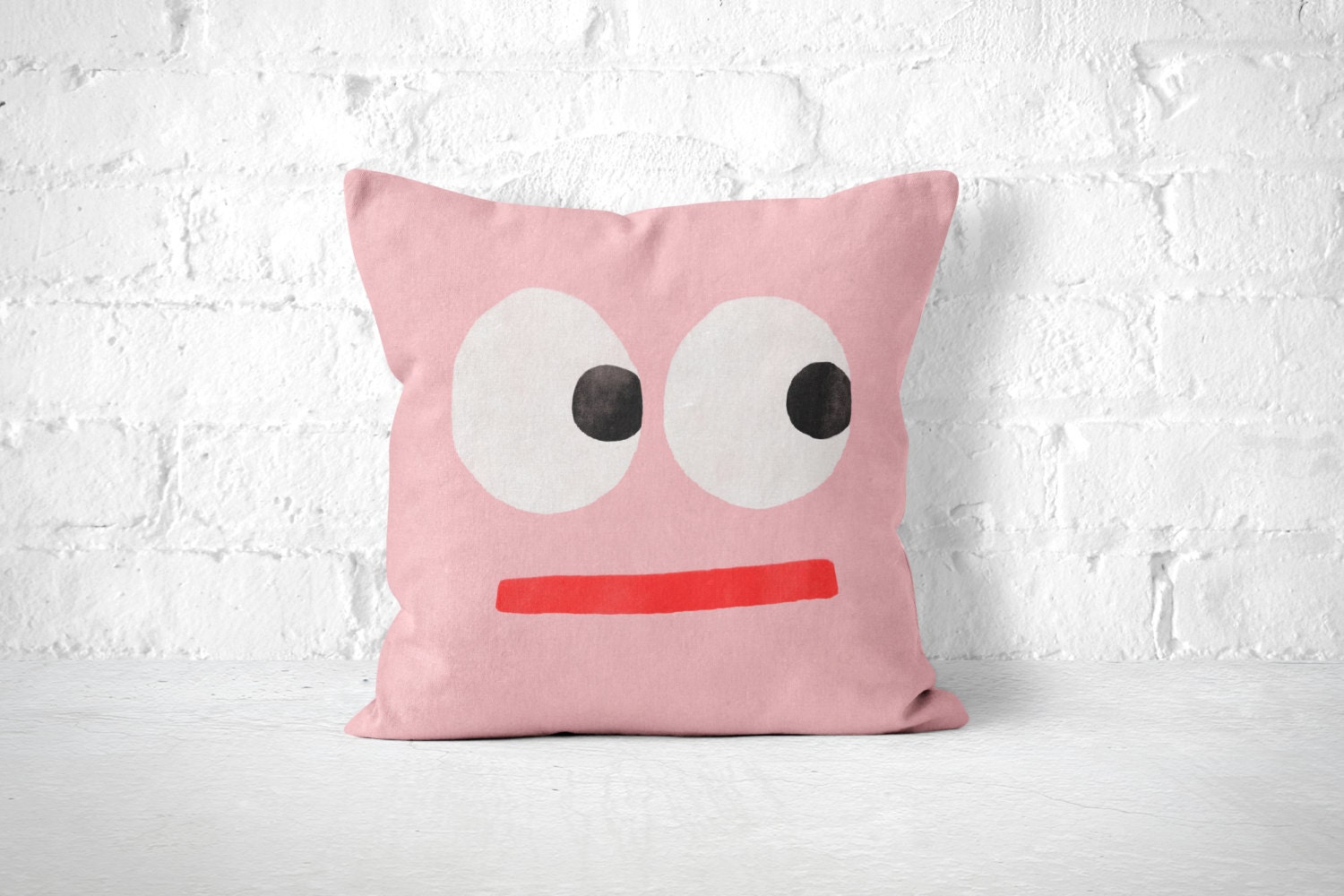 Cute Throw Pillow Funny Face Pillow Kids Toss Pillow Baby Etsy