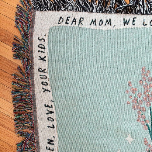 Love Letter Blanket Personalized Gift for Mom Woven Etsy Australia
