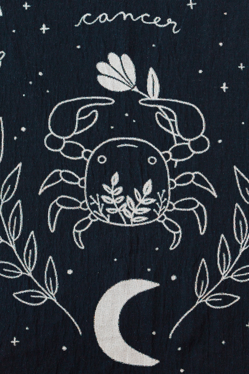 Zodiac Blanket Horoscope Astrology Gift Celestial Starry Etsy