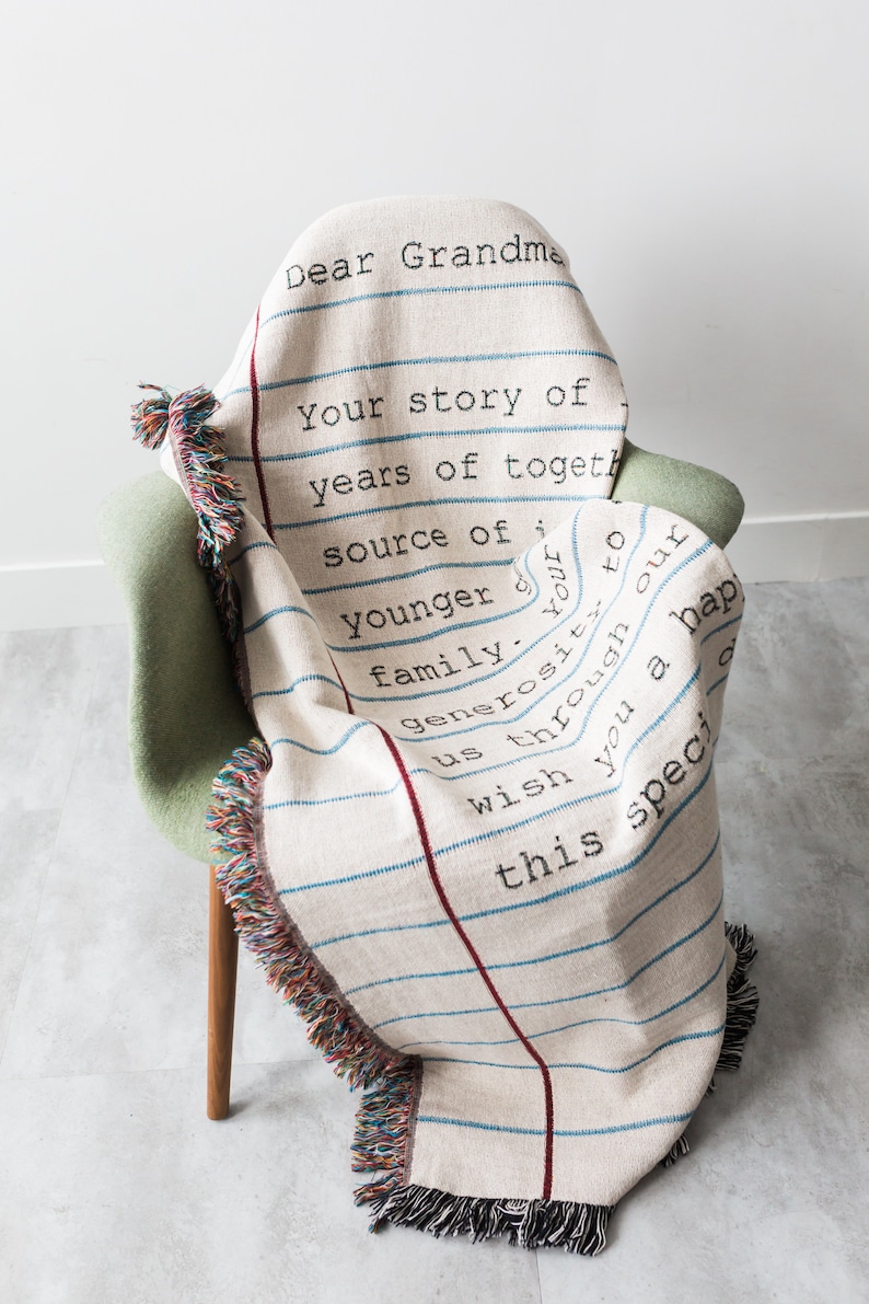 Personalized Gift Love Letter Blanket Christmas Gift Etsy Canada