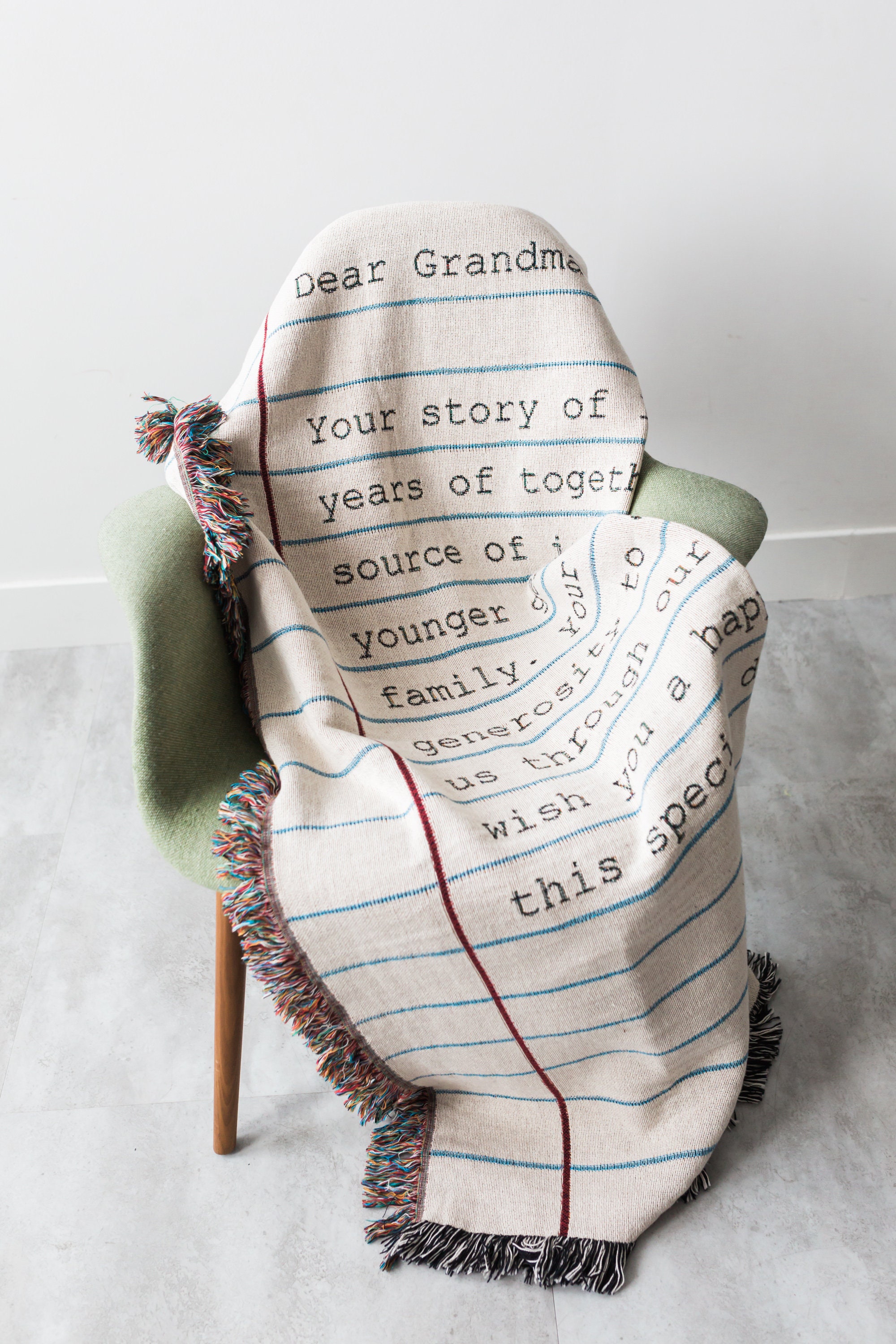 Personalized Gift Love Letter Blanket Christmas Gift Etsy