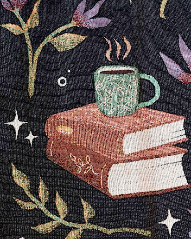 Books & Blooms Blanket - Thumbnail 4