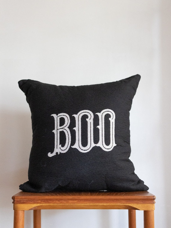 Halloween Pillow Halloween Boo Pillow Halloween Decor Fall Pillow