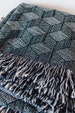 Geometric Blanket - Black & White Cotton Throw for Sofa 