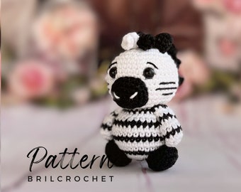 Zebra Crochet Pattern, Amigurumi Toy (PDF Pattern)