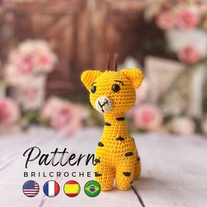 Amigurumi Giraffe Crochet Pattern: Small Safari Animal Toy (PDF Pattern)