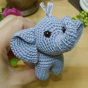 PATTERN Amigurumi Elephant Small Elephant Amigurumi Elephant Crochet Pattern Elephant Toy Tutorial Safari PDF Crochet Pattern Animal image 5