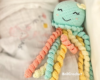 Crochet Octopus for Baby Octopus Crochet Octopus Toy Octopus Crochet Amigurumi Sea toy Octopus Stuffed Baby Toy gift Octopus newborn