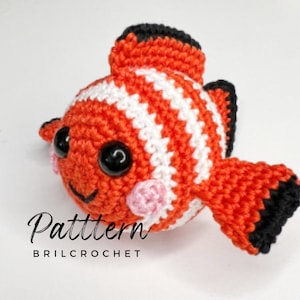 Clownfish Amigurumi Crochet Pattern: Small Toy (PDF Pattern)