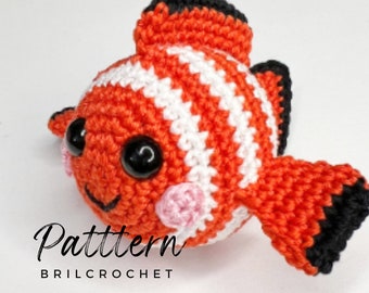Clownfish Amigurumi Crochet Pattern: Small Toy (PDF Pattern)
