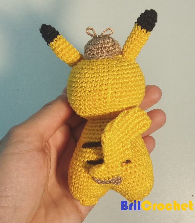 Pikachu detective toy pokemon new movie Pikachu amigurumi Pikachu detetive amigurumi pokemon amigurumi pokemon detective