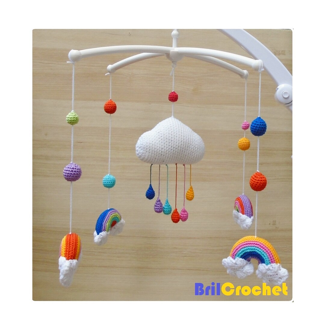 Rainbow Baby Mobile Rainbow Crib Mobile Rainbow Decor Baby Etsy