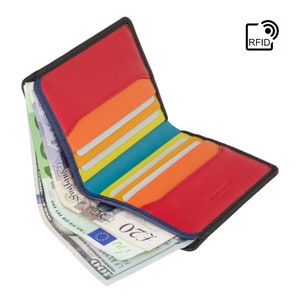 Wallet Card Holder Bruna Negro Primario Básico