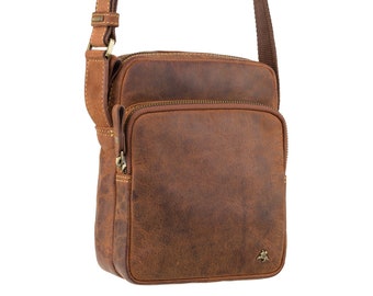 Myra Bag Brique Upcycled Leather & Cowhide Crossbody Bag S-1503 Myra Bag Brique Upcycled Leather & Cowhide Crossbody Bag S-1503