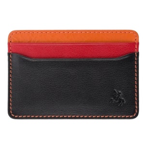 Porte-cartes coloré - Petit portefeuille avec poche frontale pour cartes - Porte-cartes minimaliste - Porte-cartes VISCONTI, porte-cartes de crédit - VISCONTI SP59