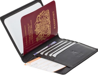 Portapassaporto personalizzato - Portapassaporto da viaggio in pelle - Portapassaporto da viaggio regalo personalizzato